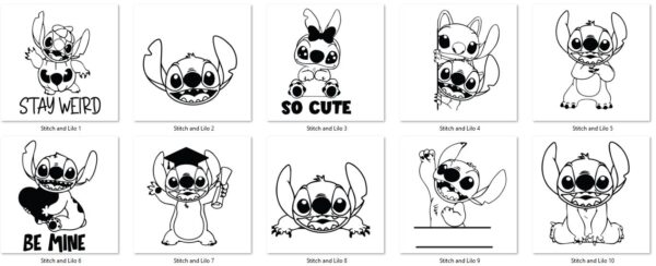 Stitch 1-10 Baby/kinder pyjama